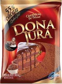 CHOCOLATE PO 55% CACAU 1,05KG DJURA CX10