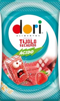 TIJOLO RECHEADO MORANGO DORI 15G C/12