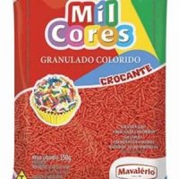 GRANULADO M. CORES VERMELHO 150G CX/24