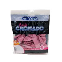 BALAO 9  CROMADO ROSA ART-LATEX C/25