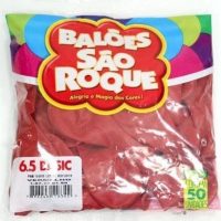 BALAO 6,5 VERMELHO S.ROQUE C/50