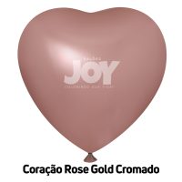 BALAO 11  CORACAO ROSE GOLD JOY C/20